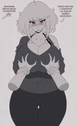 albina_(tidal) animated breast_grab clothed_female horny_expression pov tagme tidal_(artist) titnosis video voluptuous_female