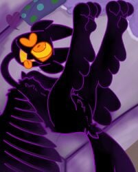 ambiguous_gender animal_genitalia anonymousgtf anthro avian barnaby_(billie_bust_up) billie_bust_up bird cloaca feathers feet genitals hi_res orange_eyes owl solo talons toes underfluffies wings
