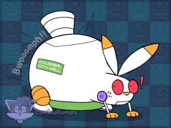 1boy 2026 ass ass_bigger_than_body ass_bigger_than_head ass_expansion ass_growth big_ass big_butt body_growth_(enlargement) bottom_heavy bottom_heavy_male butt butt_expansion butt_growth expansion fat_ass feral feral_male feral_only huge_ass huge_butt hyper_ass hyper_butt inflation jumping_flash lucky male male_focus male_only mammal monobutt no_humans non-human non-human_only onomatopoeia quadruped rabbit rabbit_boy rabbit_ears red_eyes robbit robot robot_boy robot_feral solo solo_focus solo_male sudden_expansion tagme white_body
