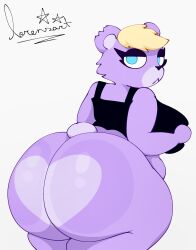 bear bear_female big_ass dixu_(voidlleros) furry lorensart oc original_character pink_fur self_upload tagme voidlleros