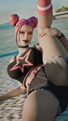 arm_behind_back beach big_boobs big_breasts big_thighs big_tits boobs breasts clothes clothing fortnite fortnite:_battle_royale gaze hand_on_thigh haze_(fortnite) large_breasts large_thighs large_tits leg_up lying lying_on_back sand sea sunset surf_witch_(fortnite) thighs tits