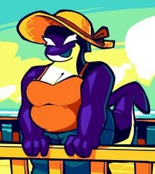 bbw big_breasts breasts cleavage diana_(sonokido) female furry huge_breasts overweight thick_thighs wide_hips