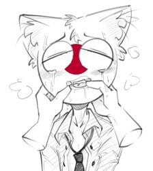 2boys animal_genitalia cat_ears cat_humanoid countryhumans crying crying_with_eyes_open fingering gay japan japan_(countryhumans) japanese male/male male_only open_mouth pleasure_face ssrebba stickman sweat yaoi