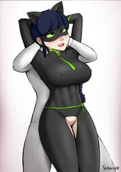 colored ladynoir_(character) marinette_cheng marinette_dupain-cheng miraculous_ladybug shawupp tagme teenager unseen_male_face