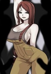 abella_(fear_and_hunger) alternate_version_at_source alternate_version_available arms_up big_breasts big_penis big_thighs breasts cleavage clothed clothed_female curvy curvy_body curvy_female curvy_figure curvy_hips fear_and_hunger fear_and_hunger:_termina female female_focus female_only fully_clothed large_breasts looking_at_viewer overalls penis penis_out pinup ponytail posing posing_for_picture posing_for_the_viewer red_hair rungbersa saberrung silhouette solo_female surrounded_by_penises thick_legs thick_thighs thighs thunder_thighs thunderthighs tits wide_hips wide_thighs