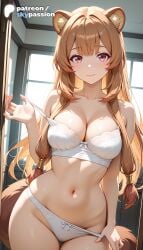 1girls 2026 ai_assisted ai_generated animal_ears anime bangs boobs bra breasts brown_hair bust hi_res high_quality high_resolution highres long_hair looking_at_viewer low-tied_long_hair navel panties patreon patreon_username raccoon_ears raccoon_girl raccoon_tail raphtalia skypassion stable_diffusion tail tate_no_yuusha_no_nariagari the_rising_of_the_shield_hero tits underwear watermark white_bra white_panties window