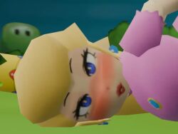 1girls 3d 3d_animation animated blonde-haired_female blonde_female blonde_hair blonde_hair_female blue_earrings blush chomart dildo dress earrings face_down_ass_up golf_course looking_at_viewer low_poly low_poly_peach mario_(series) nintendo no_audio no_sound pink_dress princess_peach pussy short_video shorter_than_5_seconds solo solo_female super_mario_64 tagme vagina video