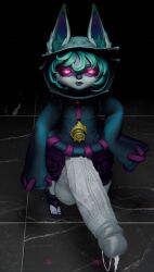 1futa 3d big_penis bright_pupils clothed cum cum_drip flat_chest futanari green_hair gritted_teeth high_angle hoodie league_of_legends looking_at_viewer manufatura self_upload short_hair small_but_hung tagme vein veiny_penis vex_(league_of_legends) yordle