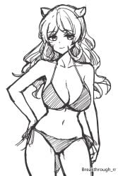 1girls 2d 2d_(artwork) 2d_artwork adult adult_female animal_ear_fluff animal_ears background bare_armpits bare_arms bare_belly bare_chest bare_hands bare_hips bare_legs bare_midriff bare_navel bare_shoulders bare_skin bare_thighs belly belly_button big_boobs big_breasts bikini bikini_bottom bikini_only bikini_top blank_background breakthrough_rr breasts busty busty_female busty_girl cleavage closed_mouth_smile collarbone digital digital_art digital_drawing digital_drawing_(artwork) digital_media digital_media_(artwork) drawing elbows exposed exposed_armpits exposed_arms exposed_belly exposed_chest exposed_hips exposed_legs exposed_midriff exposed_navel exposed_shoulders exposed_skin exposed_thighs eyebrows_visible_through_hair feet_out_of_frame female female_focus female_only fingers foot_out_of_frame from_front front_view groin half_naked half_nude halterneck hand_on_hip hand_on_own_hip hi_res high_res high_resolution highres hourglass_figure knees_out_of_frame large_boobs large_breasts lean_figure leg_out_of_frame legs_out_of_frame light_smile long_hair looking_at_viewer mature mature_female mature_woman midriff monotone_background naked naked_female naked_woman narrow_waist navel nude nude_female nudity oc one_color_background original original_art original_artwork original_character original_female_character parted_bangs partially_undressed plain_background portrait posing posing_for_the_viewer posing_naked posing_nude semi_nude shoulders side-tie_bikini sketch sketch_lines slender_body slender_waist slight_smile slim_female slim_waist smile smiley_face smiling smiling_at_viewer solid_color_background solo standing string_bikini swimsuit swimwear thigh_gap thighs top_view touching_hip upper_body wavy_hair white_background wide_hips woman