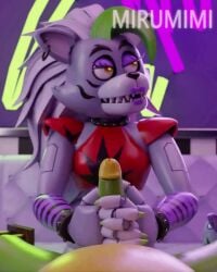 1boy1girl 2026 3d 3d_animation animatronic annoyed annoyed_expression anthro anthro_focus anthro_on_anthro anthro_only anthrofied canid canine canis claws digital_media_(artwork) erect_penis erection female female_anthro female_focus finger_claws five_nights_at_freddy's five_nights_at_freddy's:_security_breach handjob humanoid_genitalia humanoid_penis jerking jerking_off jerking_off_another jerkingoff jerkingoff_another machine male male/female male_anthro masturbating masturbation mirumimi montgomery_gator_(fnaf) robot roxanne_wolf_(fnaf) scottgames steel_wool_studios tagme video wolf