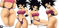 ass big_ass bra caulifla dat_ass dragon_ball dragon_ball_super echosaber female female_only female_saiyan looking_at_viewer muscular_female naughty_face panties seductive seductive_gaze seductive_look seductive_smile socks thick_thighs thong universe_6 universe_6/universe_7 universe_6_girls