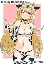 cow_ears cow_horns cow_print cowbell mythra tagme xenoblade_(series) xenoblade_chronicles_2 yiku1707