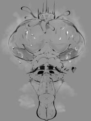 absurd_res all_fours anatid anseriform anthro ass avian balls bent_over big_balls big_butt big_penis bird bodily_fluids cum cum_drip cum_everywhere cum_in_ass cum_in_mouth cum_inside cum_on_face cum_on_penis disembodied_penis dripping duck duck_somemore ejaculation eyelashes eyeshadow feathers fellatio food from_behind_position front_view genital_fluids genitals heart_symbol hi_res huge_butt huge_thighs humanoid kebab makeup male messy monochrome musk musk_cloud musky_body oral otc penile penis plap plapping pseudo_hair sex solo sweat sweaty_body tail tail_tuft thick_thighs tuft wet