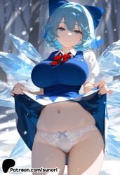 cirno from touhou by sunori