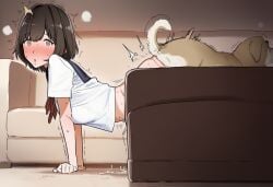 ai_generated all_fours bangs blush canid canine canine_on_human canis cheating cheating_female cheating_girlfriend cuckold cuckold_pov cuckolding cum domestic_dog female female_on_feral feral feral_on_female feral_on_human feral_penetrating_human hidden_sex human human_female human_on_feral human_penetrated implied_bestiality knotting_position light-skinned_female light_skin looking_at_viewer male netorare ntr sex stealth stealth_sex tagme zoophilia