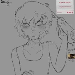 binder cum_on_hair cumming_on_face dick facial freckles how_do_i_tag_ts male_orgasm mike_wheeler request stranger_things transgender transmale transmasc will_byers