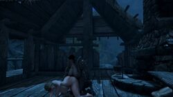 3d animated big_areola bikini_armor dark_elf dark_skin dat_ass doggy_style dunmer from_behind futa_on_female futanari huge_ass huge_breasts human moaning mod mp4 night nipples outdoor partially_clothed skyrim sound the_elder_scrolls video