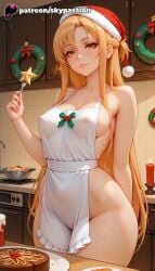 asuna (sao) from christmas by skypassion