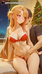 asuna (sao) from christmas by skypassion