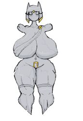 1girls big_breasts breasts broken broken_arms broken_legs cracks cracks_in_body enormous_breasts female gigantic_breasts gold gold_jewelry huge_breasts large_breasts massive_breasts statue succ2