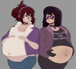 2girls 2pregnancy enjoying enjoying_pregnancy multiple_girls multiple_pregnancies oc original original_character pregnancy pregnant pregnant_belly pregnant_female red_hair red_hair_female