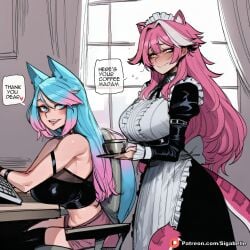 1futa 1girl 1girls ai_assisted ai_generated animal_girl animal_tail anime anime_style balls big_ass big_breasts blue_hair boobs breasts caption clitoris cock comic comic_page curvaceous curvaceous_body curvaceous_female curvaceous_figure dialogue dickgirl female female_focus fit_female fox_ears fox_girl furry_ears futa futa_on_female futa_only futa_sans_pussy futa_with_female futanari futanari_only girl girly hentai high_resolution highres hololive hololive_english hololive_japan horny hourglass_figure huge_ass huge_balls huge_boobs huge_breasts huge_butt huge_cock huge_penis huge_testicles huge_thighs maid maid_headdress maid_uniform manga manga_page medium_ass medium_breasts medium_penis muscular patreon penis pink_hair pussy raora_panthera self_upload sexy shiny sigabelle silvervale speech_bubble stable_diffusion story tail text text_bubble two_tone_hair uncensored vagina voluptuous voluptuous_female waifu waifu_diffusion worship