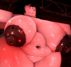 1girls 3d 3d_(artwork) areolae big_breasts breasts chubby chubby_female completely_nude completely_nude_female fat female female_only naked naked_female nipples nude nude_female roblox robloxian smile solo solo_female wrobloxgoons_(artist)