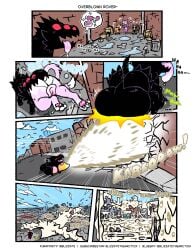 anal anthro anus backalley backsack ball_vore balls belly big_balls big_penis black_body black_fur blizzate bodily_fluids boiling building building_destruction bulge butt_in_mouth canid canine canis chewing city city_background city_destruction cityscape comic cornered cum cum_blast cum_everywhere cum_splash cum_splatter cumsplosion destruction domestic_dog excited explosive_orgasm feet felid feline flood fox fur genital_fluids genitals hi_res hindpaw hot_cum huge_penis hungry hyper hyper_genitalia hyper_penis in_balls knot knotted_penis mammal messy monster multiple_prey musk one-punch_man one_(manga) onomatopoeia oral pawpads paws penis pochi predator/prey procyonid raccoon red_eyes rimming saliva sex sound_effects steam swallowing tail tail_motion tailwag text thick_thighs tongue tongue_out unknown_species vore