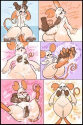 2026 4_toes anthro areola assisted_bathing bathing belly big_butt bite biting_lip biting_own_lip black_border blush border breast_play breasts brush butt claws comic dialogue digital_media_(artwork) digitigrade disembodied_hand duo english_text feet female flustered foot_fetish foot_grab foot_play foot_rub genitals groping_from_behind happy heart_background heart_symbol hi_res hindpaw holding_brush holding_object huge_hips human kaboozey looking_pleasured male male/female mammal mina_(mina_the_hollower) mina_the_hollower moan mouse murid murine navel nipple_fetish nipple_play nipples notched_ear nude nude_female orgasm pawpads paws pear-shaped_figure personal_grooming rodent scrub_brush scrubbing self_bite shampoo simple_background sitting small_breasts small_waist social_grooming soles solo_focus submissive submissive_anthro submissive_female tail tail_around_leg text thick_thighs toe_claws toes vulva vulva_rubbing wide_hips yacht_club_games