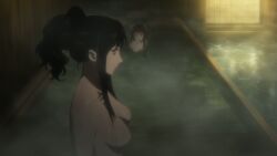 bathing blood-c naked naked_female nipples screencap uncensored_nipples