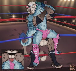 abs anal anal_penetration anthro anthro_on_anthro anthro_penetrated anthro_penetrating anthro_penetrating_anthro arena armlock arms_around_another arms_around_chest arms_around_partner arms_around_shoulders arms_around_torso arms_around_waist aroused aroused_by_another aroused_face aroused_male aroused_smile audience backsack balls barazoku bear_hug being_watched biceps big_bulge big_muscles big_pecs black_briefs black_clothing black_mask black_underwear blue_body blue_scales briefs brown_body brown_fur bulge butt butt_focus cheetah claws clenched_teeth clothed clothed_sex clothing cocky cocky_grin competition crowd crowd_watching defeat defeat_sex defeated detailed_bulge dominant dominant_anthro dominant_male domination/submission dragon duo erection erection_under_clothing erection_under_underwear eyes_closed felid feline fighting_ring frank_motta from_behind_position fur genital_outline genitals grappling grin group hi_res hug hugging_another hugging_from_behind hugging_partner humping hybrid imminent_orgasm lifting_another lifting_partner looking_at_another looking_pleasured low-angle_view lucha_libre_mask luchador male male/male male_penetrated male_penetrating male_penetrating_male mammal manhandling manly markings mask masked_male muscular muscular_anthro muscular_arms muscular_male muscular_thighs mythological_creature mythological_scalie mythology nipples pantherine pecs penetration penile penile_penetration penis penis_in_ass penis_outline pink_clothing pink_underwear pounding_ass public public_sex rear_view rough_sex roughhousing scales scalie secretly_loves_it sex sexual_competition sexual_fight smile smirk smug smug_expression smug_face smug_grin snow_leopard sports_mask sportswear spots spotted_body spotted_fur spotted_markings spotted_tail stadium stadium_lighting standing standing_sex submissive submissive_anthro submissive_male tail tail_markings teeth tenting thick_arms thick_thighs thrusting tough_guy ty_(tybern) underwear vein veiny_penis voyeur wearing_mask white_body white_fur wrestler wrestler_costume wrestlers wrestling wrestling_briefs wrestling_clothing wrestling_mask wrestling_match wrestling_outfit