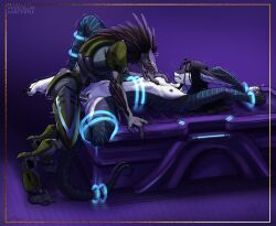 3_fingers 3_toes 5_fingers alien anthro anthro_on_anthro anthro_penetrated anthro_penetrating anthro_penetrating_anthro arm_feathers arm_tuft avaetre avian bdsm beak black_hair bodily_fluids bondage border bound breast_play breasts brown_body brown_feathers clenched_teeth colored cuff_(restraint) curling_toes digitigrade dragon duo energy energy_bondage feather_hair feathered_crest feathers feet female female_anthro female_on_bottom female_penetrated fingers genital_fluids genitals grey_body grey_scales hair halo_(series) hand_on_breast hands_above_head head_crest heart_symbol hi_res inner_ear_fluff interspecies interstellarmachine kig-yar leg_cuffs long_tail lying male male/female male_anthro male_on_top male_penetrating male_penetrating_female microsoft mythological_creature mythological_scalie mythology non-mammal_ears on_back on_bottom on_top penetration penile penile_penetration penis penis_in_vagina pseudo_hair pupils restrained restrained_arms restrained_legs restrained_tail restraints scales scalie science_fiction sex slit_pupils small_breasts spurs_(anatomy) striped_body stripes t'vaoan table_lotus_position tail tail_cuff teeth toes torso_restraint tuft vaginal vaginal_penetration vulva wrist_cuffs xbox_game_studios xenophilia yellow_eyes