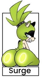1girls 2026 2d 2d_artwork annoyed big_ass big_breasts brown_nipples deadass_77 female female_only high_quality high_resolution looking_back sonic_(series) sonic_the_hedgehog_(idw) surge_the_tenrec tagme tenrec_girl