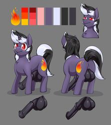 4_balls absurd_res backsack balls big_penis chest_tuft cutie_mark equid equine farran_height_(oc) feral friendship_is_magic fur genitals half-closed_eyes hasbro hi_res horn long_penis male mammal model_sheet multi_balls multi_genitalia my_little_pony narrowed_eyes penis purple_body purple_fur quadruped red_eyes smile smug solo solo_focus spaca tuft unicorn