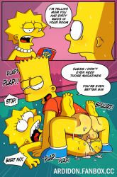 ardidon balls bart_simpson cum incest lisa_simpson magazine penis sex sweat text the_simpsons