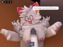 2d 2d_(artwork) 2d_artwork boobs boobs_out breasts breasts_out cat cat_ears cat_tail catgirl cock dick flustered flustered_female furry grawtacular_(artist) naked naked_female natural_disaster_survival pawpads paws penis penis_on_breast precum precum_drip precum_string public public_exposure public_nudity roblox roblox_game robloxian silly sound speech speech_bubble standing surprised surprised_expression surprised_eyes surprised_face surprised_female surprised_look surprised_reaction tagme video
