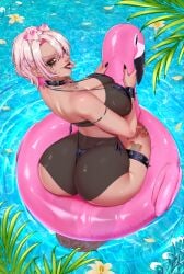 1girl 1girls 2026 2026s ass ass_bigger_than_head ass_focus backboob background big_ass big_ass_(female) big_boobs big_breasts big_butt big_tits bikini bikini_bottom bikini_top black_bikini boobs boobs_bigger_than_head breasts breasts_bigger_than_head butt butt_focus collar color colored cuffs_(clothing) eyebrow_piercing eyebrows eyelashes feet fefe_(vtuber) female female_only floatie indie_virtual_youtuber indie_vtuber inflatable large_ass large_boobs large_breasts large_butt large_tits leather_cuffs looking_at_viewer looking_back make_up makeup makeup_running mascara multicolored_hair no_artist_signature piercing piercings pink_streak pink_streaks runny_makeup runny_mascara short_hair split_tongue sunglasses sunglasses_on_head sweat sweatdrop sweating sweaty sweaty_body swimming_pool swimsuit swimwear tan-skinned_female tan_body tanline tanlines tattoo tattoos thick thick_ass thick_thighs thigh_strap thighs thong thong_bikini tits tits_bigger_than_head tongue tongue_out tongue_piercing translucent translucent_clothing translucent_swimwear virtual_youtuber vtuber vtuberfanart water white_hair