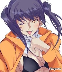1girls 2d 2d_(artwork) 2d_artwork ;) alternate_body_type alternate_breast_size alternate_breast_size_(smaller) anime anime_character asian asian_female asian_girl asian_woman average_breasts background bikini bikini_top black-haired_female black_bikini black_bikini_top black_hair black_swimsuit black_swimwear blank_background breasts breasts_apart cleavage closed_mouth_smile coat cute cute_expression cute_eyes cute_face cute_female cute_girl david_productions digital digital_art digital_drawing digital_drawing_(artwork) digital_media digital_media_(artwork) drawing en'en_no_shouboutai enen_no_shouboutai eye_closed fanart female female_focus female_only fingers fire_force firefighter firefighter_coat firefighter_jacket firefighter_uniform fit_female halterneck happy inframammary_fold jacket japanese japanese_female japanese_girl japanese_woman kotatsu_tamaki linea_alba long_hair looking_at_viewer medium_breasts monotone_background neck_guard one_color_background one_eye_closed one_eye_open open_coat open_jacket orange-eyed_female orange_coat orange_eyes orange_jacket plain_background portrait safe safe_for_work sfw smile smiley_face smiling smiling_at_viewer solid_color_background solo string_bikini swimsuit swimwear tongue tongue_out twintails twintails_(hairstyle) upper_body weekly_shonen_magazine white_background white_pupils wink winking winking_at_viewer winking_eye