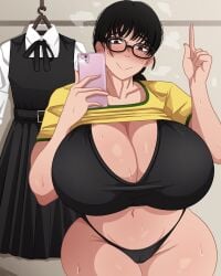 asa_mitaka big_breasts big_butt big_nipples bitchsuit brazilian chainsaw_man cosplayer innocent mitaka_asa omuko pwnzijfhlnoa7lw school_uniform schoolgirl thong thong_panties