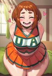 ai_generated brown_hair brunette brunette_female brunette_hair female juuicyai my_hero_academia ochako_uraraka tagme uraraka_ochako uravity