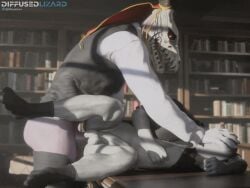 2boys 3d 3d_(artwork) anal anal_penetration anal_sex animated anon anonymous_character ass big_ass big_butt big_penis bottomless diffusedlizard elias_ainsworth faceless_male gay_male gif human inside male male/male male_focus male_human/male_monster male_only monster partially_clothed partially_clothed_male partially_clothed_male_nude_male penetration penis skull skull_head socks_on submissive submissive_male suit t-square_position the_ancient_magus_bride yaoi ych_(character)