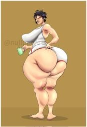 asian asian_female big_ass gorillaz hyper_ass japanese japanese_female noodle_(gorillaz) noodle_(pac-man) nullpan saggy_breasts
