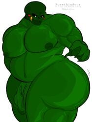 1boy 2d alternate_version_available big_ass big_ass_(male) big_cock big_pecs big_penis buff buff_male cock green_skin homestuck lord_english muscular nipples nude patreon_username soft_penis somethinsour thick_ass thick_thighs twitter_username veiny_penis