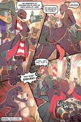 absurd_res anthro bellybulge bodily_fluids bulge clothing comic cum cum_inside dialogue duo egg egyptian ejaculation femboy genital_fluids genitals hi_res jewelry lizard male male/male mashedsteak2.0 oviposition penetration penile penile_penetration penis pharaoh piercing pregnant pregnant_male python reptile royalty scalie snake undressing
