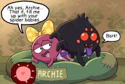 amphibia_(series) amphibian arachnid archie_(amphibia) arthropod bestiality bodily_fluids cum disney dog_bed english_text female feral genital_fluids impregnation invalid_tag male male/female penetration penile penile_penetration penis_in_vagina pet_bed polly_plantar spider tadpole text tongue tongue_out unknown_artist vaginal vaginal_penetration