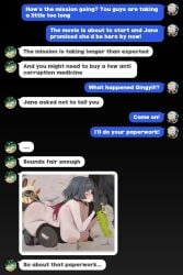 chat chat_box cheating cheating_with_enemy cuckold cuckolding ethereal_(zenless_zone_zero) jane_doe_(zenless_zone_zero) qingyi_(zenless_zone_zero) sending_photo seth_lowell zenless_zone_zero
