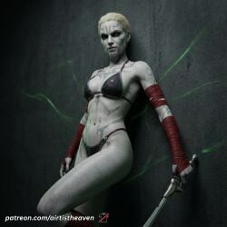 ai_generated airtist alien alien/human alien_girl alien_humanoid athletic athletic_female bikini bikini_bottom bikini_top bra clone_wars dathomiri female female_focus female_only fit fit_female high_quality high_resolution highres looking_at_viewer lucasfilm nightsister panties patreon star_wars star_wars:_the_clone_wars tagme thong underwear white_body witch