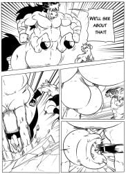 abs animal_genitalia anthro ball_punching ballbusting balls clothed clothing cock_and_ball_torture comic dialogue duo english_text equid equine fight genital_torture genitals gloves hair handwear hatching_(art) hi_res hooves horse larger_taur looking_at_another male male/male mammal monochrome mouse murid murine muscular muscular_anthro muscular_male muscular_taur nude_taur pain pecs punch reagan700 rodent shaded sheath size_difference smaller_anthro speech_bubble taur text topless topless_anthro wrapped_arms wraps wristband