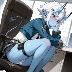 1girls ai_generated panties pussy soukaku_(zenless_zone_zero) wet zenless_zone_zero