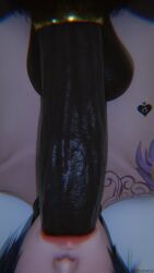 3d akali balls ballsack bed bedroom big_breasts big_penis bunny_ears cock_ring dark-skinned_male dark_hair dark_skin female interracial interracial_sex large_breasts large_penis league_of_legends light-skinned_female light_skin looking_at_viewer male oral oral_sex penis penis_in_mouth pubic_hair qos qos_tattoo queen_of_spades riot_games sucking sucking_penis taikakettu twitter_link twitter_username unseen_male_face